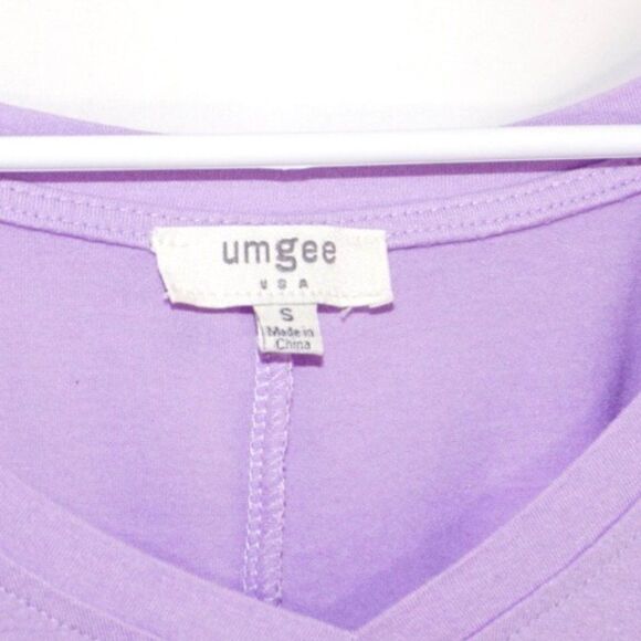 Umgee Lavendar Tunic-Style Top with Knot Tie, Small - Picture 2 of 4